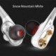 fehér 7D HIFI fülhallgató fülhallgató fejhallgató Dual Dynamaic meghajtó Super Bass sztereó fejhallgató