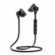 Fekete Forró vezeték nélküli Bluetooth 4.1 fejhallgató fejhallgató Kihúzhatatlan sztereó fülhallgató fülhallgató