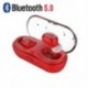 Piros (Bluetooth 5.0) Vezeték nélküli Bluetooth Earbuds w / Mic True Bass ikrek Stereo In-Ear fülhallgató