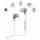 fehér Bluetooth 4.1 Vezeték nélküli sport fülhallgató Super Bass sztereó fejhallgató fejhallgató