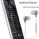 fehér Bluetooth 4.1 Vezeték nélküli sport fülhallgató Super Bass sztereó fejhallgató fejhallgató