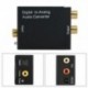 Optikai koaxiális Toslink digitális és analóg audió átalakító adapter RCA L / R 3,5 mm