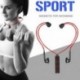 Fekete Sport Bluetooth mágneses fülhallgató kihangosító nyakpánt fejhallgató sztereó fejhallgató