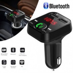 Autós készlet Kihangosító vezeték nélküli Bluetooth FM-adó MP3 lejátszó USB töltő LCD