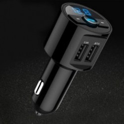 Bluetooth USB-töltő Autó FM-adó vezeték nélküli rádióadapter MP3 lejátszó plusz