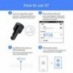 Bluetooth USB-töltő Autó FM-adó vezeték nélküli rádióadapter MP3 lejátszó plusz