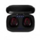 Fekete   piros Mini True vezeték nélküli Bluetooth fülhallgató fülhallgató HIFI fülhallgatóval