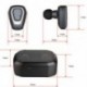 Fekete   piros Mini True vezeték nélküli Bluetooth fülhallgató fülhallgató HIFI fülhallgatóval