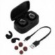 Fekete   piros Mini True vezeték nélküli Bluetooth fülhallgató fülhallgató HIFI fülhallgatóval