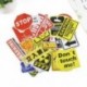 10 db 50Pcs sok vicces fekete és piros matrica Snowboard poggyász autós laptop