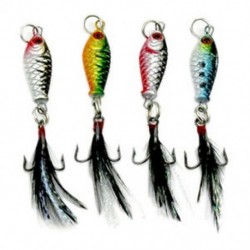 4db halászati csalit (hossza 2,5 cm ... Horgász csalik Crankbaits horogok Garnélarák Minnow Frog Fish Baits Bass Tackle