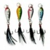 4db halászati csalit (hossza 2,5 cm ... Horgász csalik Crankbaits horogok Garnélarák Minnow Frog Fish Baits Bass Tackle