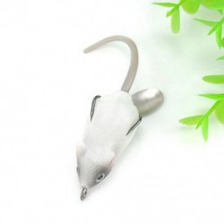 1PCS fehér gumi egér 5,5 cm Horgász csalik Crankbaits horogok Garnélarák Minnow Frog Fish Baits Bass Tackle Tool