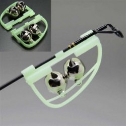2 X Éjszakai horgászbot Tipphal Bite riasztás riasztó csipesz Bells Ring Glow Accessory