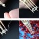 Tételek 400 db Horgászat Nano pellet zenekarok 2 - 12 mm-es bájtos csíkokhoz Csípős csíkok