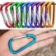 5X alumínium D-gyűrű karabiner kulcslánc csipesz Snap Hook Karabiner kemping kulcstartó
