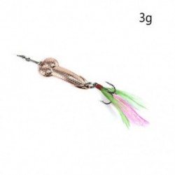 Rose Gold 3g Penis Fishing Lure Bass Funny Tackle Hook Dick Spinner Spike Pike 15g-36g Hot