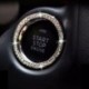 Autó SUV Bling gomb Start kapcsoló Ezüst gyémánt gyűrű dekoratív kiegészítők