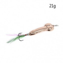 Rose Gold 21g Penis Fishing Lure Bass Funny Tackle Hook Dick Spinner Spike Pike 15g-36g Hot