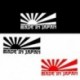 Piros Rising Sun készült Japánban JDM autó matrica matrica matrica dekor 3Color