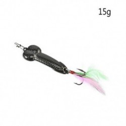 Gun Black 15g Penis Fishing Lure Bass Funny Tackle Hook Dick Spinner Spike Pike 15g-36g Hot
