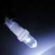 10PCS T5 LED fehér autó ékdarab DASH mérőműszer LED villanykörte 12V