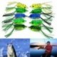 5db véletlenszerű 5db halászati csalik Nagy béka Topwater Crankbait horog Bass zsákmány eszköz