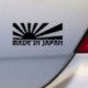 Piros Rising Sun készült Japánban JDM autó matrica matrica matricák matricák dekor