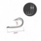 5 * 100db 10 méretű válogatott horgászpálcás élezett horog Fishhook Jig feketék JP