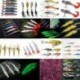 3db csalik (hossza 5,5 cm) Halászati csalik Bass Crankbaits Horgok Minnow garnélarák béka Fish Baits Tackle Tool