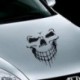 Fekete 3D koponya auto autó lökhárító ablak hood matricák vinil matrica DIY dekoráció fekete fehér