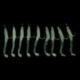 5.6cm 10PCS gumi világító angolna halászati csalik féreg basszus forgattyú bait kültéri halászat JP