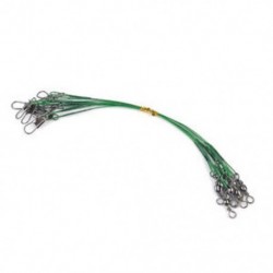 20Pcs 15cm Rengeteg 20PCS Zöld 15/20 / 25cm Snap Fishing Trace Lures Leader Steel Wire Spinner