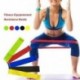 Fekete Jóga ellenállás zenekarok Fitness gumi hurok Pilates edzés gyakorlat rugalmas zenekar