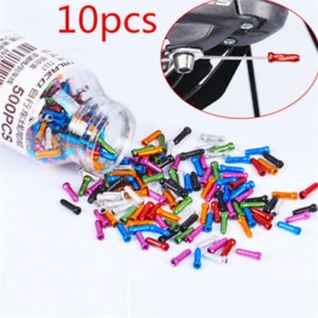 10pcs Bike kerékpár fékváltó váltó Belső kábel huzal vége Crimps