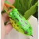 Zöld 1 * 1db nagy béka Topwater halászati csalit Crankbait horog Bass csörgő aranyos zöld