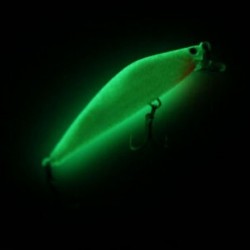 Műanyag 3D Minnow Éjszakai horgászbaj Csizmák Horgok Horgok Crankbait