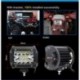 2db 4 hüvelykes 12V 200W-os fehér LED-es munkafényszóró pálcák öblítése Mount Combo vezetési lámpa