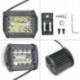 2db 4 hüvelykes 12V 200W-os fehér LED-es munkafényszóró pálcák öblítése Mount Combo vezetési lámpa