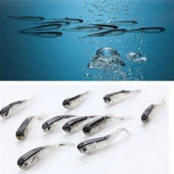 10db Tiddler Bait Fluke hal (... Minnow garnélarák béka halászati csalit Bass hajtókar horgok Hal Crankbait fogantyú