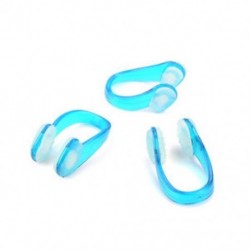 Kék 3 db férfiak nők tiszta fekete kék PVC szilikon úszni úszó orr csipesz eszköz