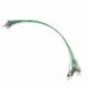 20Pcs 25cm 20PCS kártya gördülő forgásbiztonsági rögzítő horgászbotok Hook Traces Steel Wires