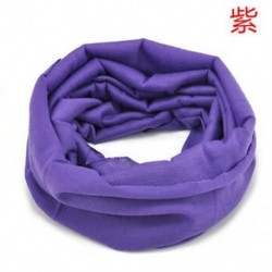 Lila Cső sál Bandana fej arc maszk nyak Gaiter Snood fejfedők Beanie szilárd színek