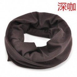 Sötét kávé Cső sál Bandana fej arc maszk nyak Gaiter Snood fejfedők Beanie szilárd színek