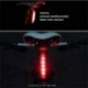 Kerékpározás Kerékpár Kerékpár Piros 5 LED éjszaka Szuper fényes hátsó hátsó lámpa 4 üzemmód lámpa