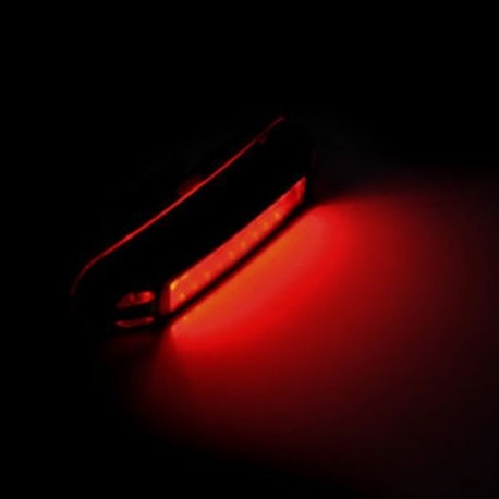 Vörös fény 1X USB újratölthető kerékpár LED-es hátsó lámpa kerékpárbiztonsági kerékpáros figyelmeztetés