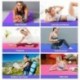 Fekete 15mm csúszásmentes vastag jóga szőnyeg edzőterem edzés fitnesz pilates szőnyeg kiegészítő 60x25cm