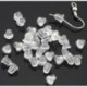 500PCS 4MM gumi fülbevaló hátsó dugók Fülek csavaranyák megállapításai Ékszer készítés