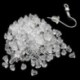 500PCS 4MM gumi fülbevaló hátsó dugók Fülek csavaranyák megállapításai Ékszer készítés