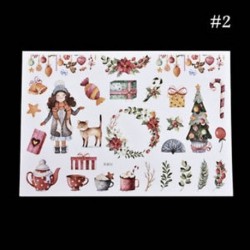 * 2 Karácsonyi Elk / Hóember / Santa Claus Uncut matricák DIY tervező napló album dekoráció